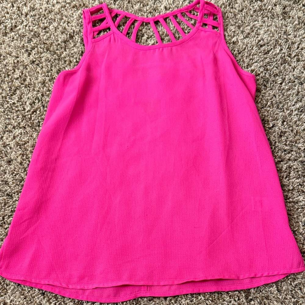 Hot pink tank top